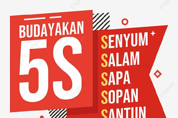 5S Senyum Sapa Salam Sopan Santun